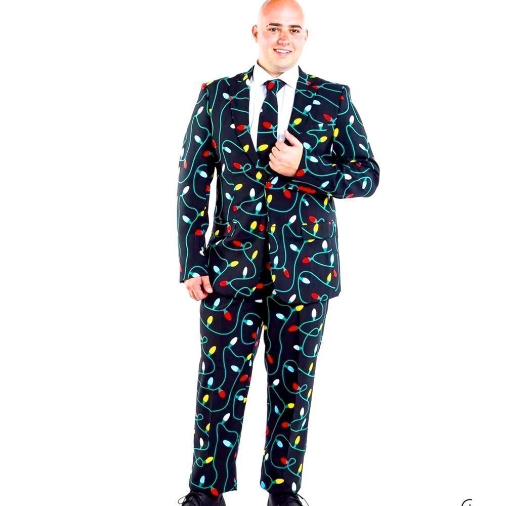 Tipsy Elves Men’s Christmas Lights Pants Size 32